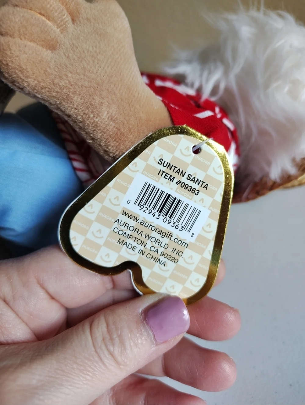 Aurora NWT Summer Vacation Beach Bum Suntan Santa Plush 15